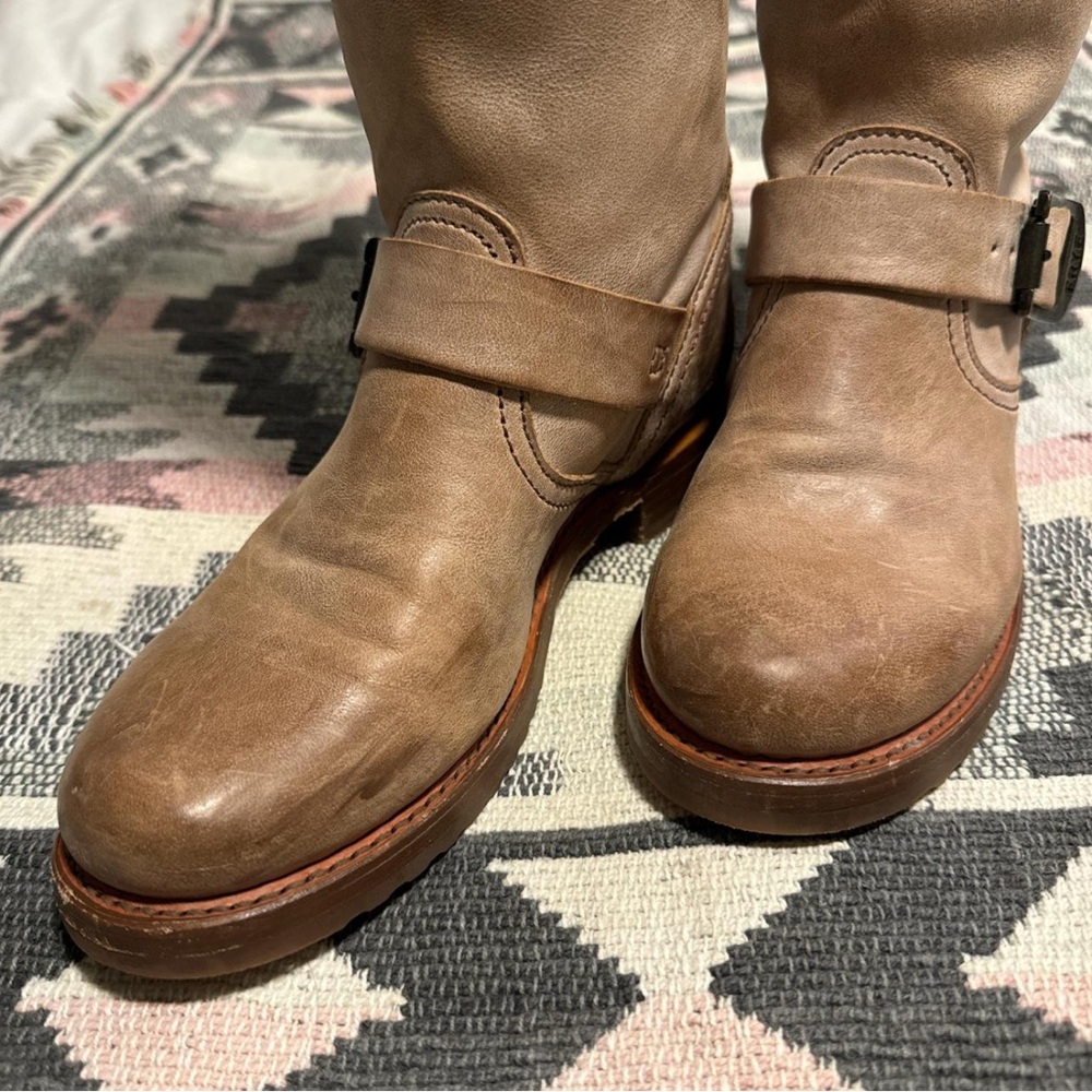 Frye Tan Leather Knee-High Boots - Picture 3 of 5